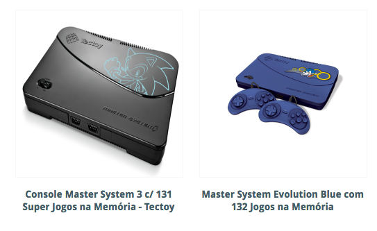 Consoles Master System TecToy